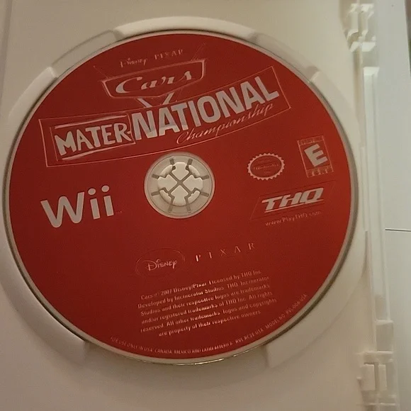 Cars - MaterNational - Wii Game No Visable Stratches Original Case & Papers - Picture 4 of 5